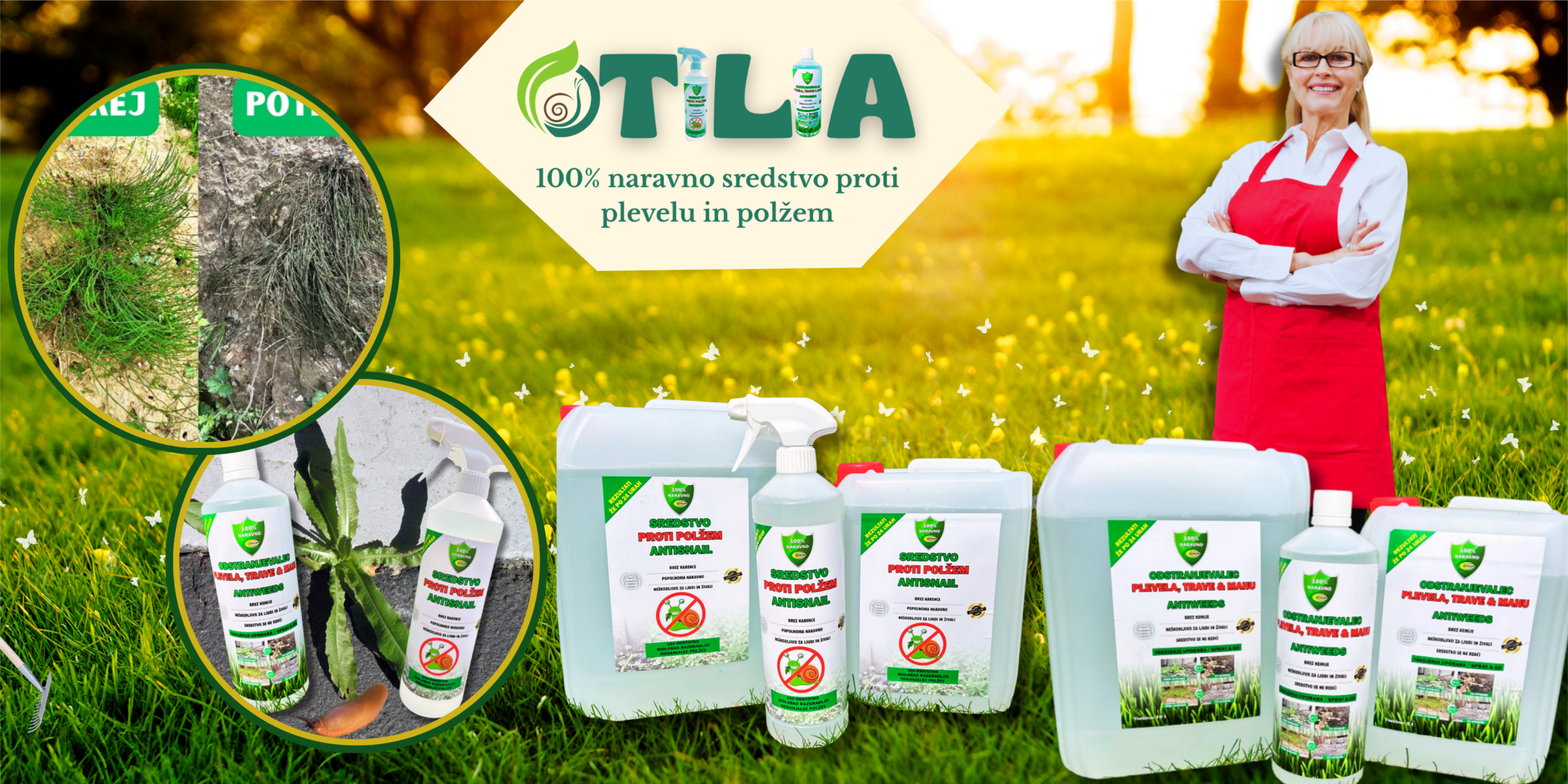 naravno sredstvo proti polžem in plevelu