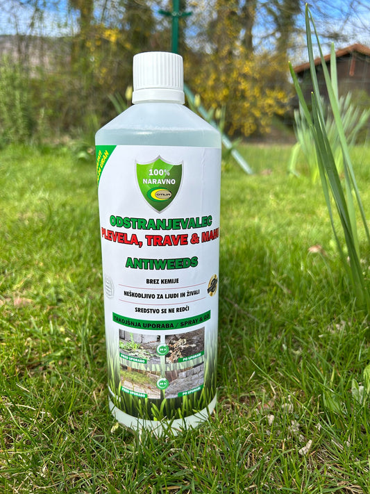 naravno sredstvo proti plevelu antiweeds odstranjevanje plevela brez kemikalij